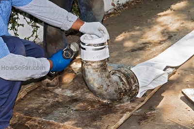 clogged sewer line in basement