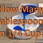 how many tablespoons in 1/4 cup
