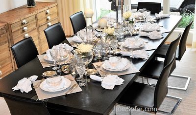 simple table setting for new year