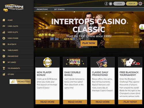 Intertops Casino Classic Gaming Selection