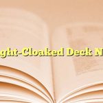 Night Cloaked Deck Crossword
